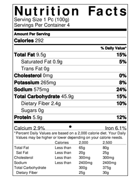 Nutrition Facts